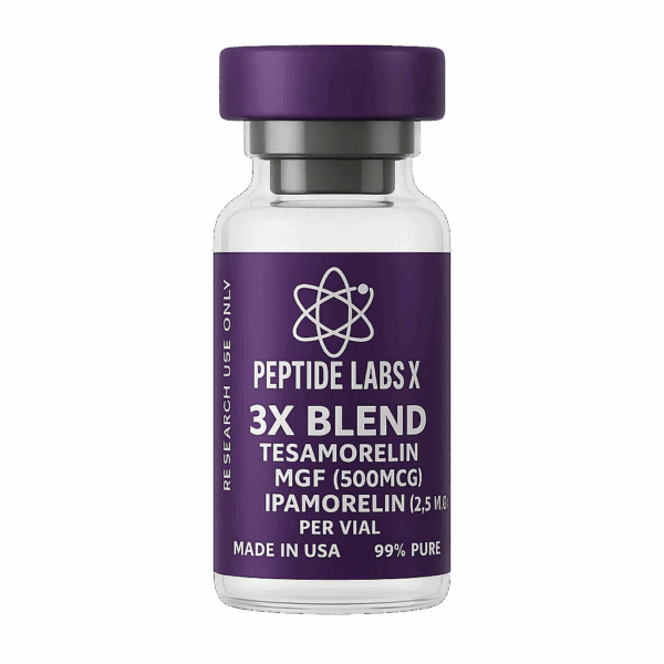 3X Blend Tesamorelin (5mg) / MGF (500mcg) / Ipamorelin (2.5mg)