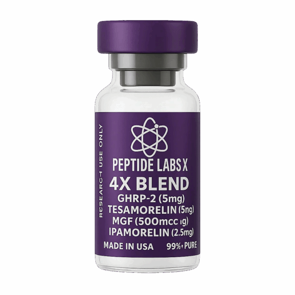 4X Blend GHRP-2 (5mg) / Tesamorelin (5mg) / MGF (500mcg) / Ipamorelin (2.5mg)